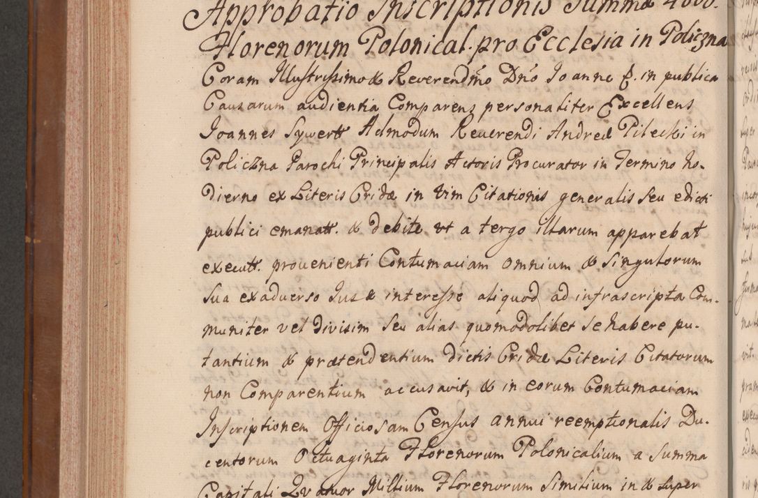 Zdjęcie nr 727 dla obiektu archiwalnego: Volumen VII actorum episcopalium Joannis Małachowski, episcopi Cracoviensis, ducis Severiae de anno 1694 - 1696, quorum index ad finem videatur