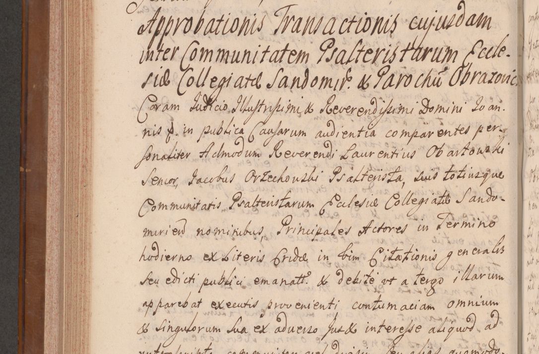 Zdjęcie nr 719 dla obiektu archiwalnego: Volumen VII actorum episcopalium Joannis Małachowski, episcopi Cracoviensis, ducis Severiae de anno 1694 - 1696, quorum index ad finem videatur