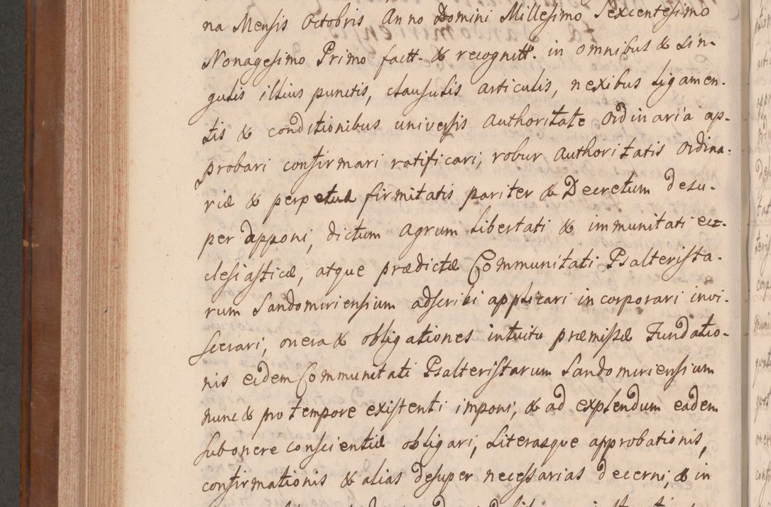 Zdjęcie nr 715 dla obiektu archiwalnego: Volumen VII actorum episcopalium Joannis Małachowski, episcopi Cracoviensis, ducis Severiae de anno 1694 - 1696, quorum index ad finem videatur