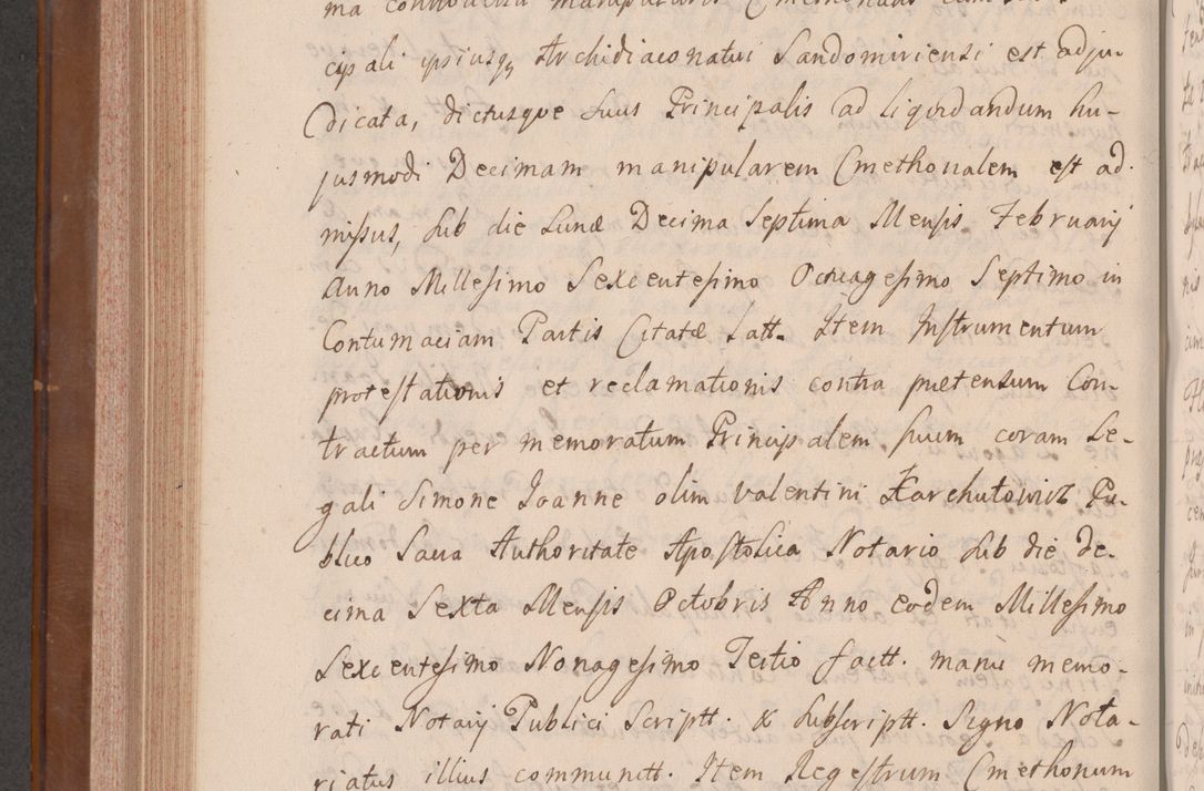 Zdjęcie nr 677 dla obiektu archiwalnego: Volumen VII actorum episcopalium Joannis Małachowski, episcopi Cracoviensis, ducis Severiae de anno 1694 - 1696, quorum index ad finem videatur