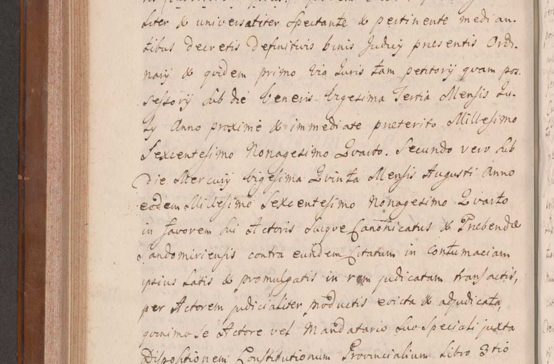Zdjęcie nr 647 dla obiektu archiwalnego: Volumen VII actorum episcopalium Joannis Małachowski, episcopi Cracoviensis, ducis Severiae de anno 1694 - 1696, quorum index ad finem videatur