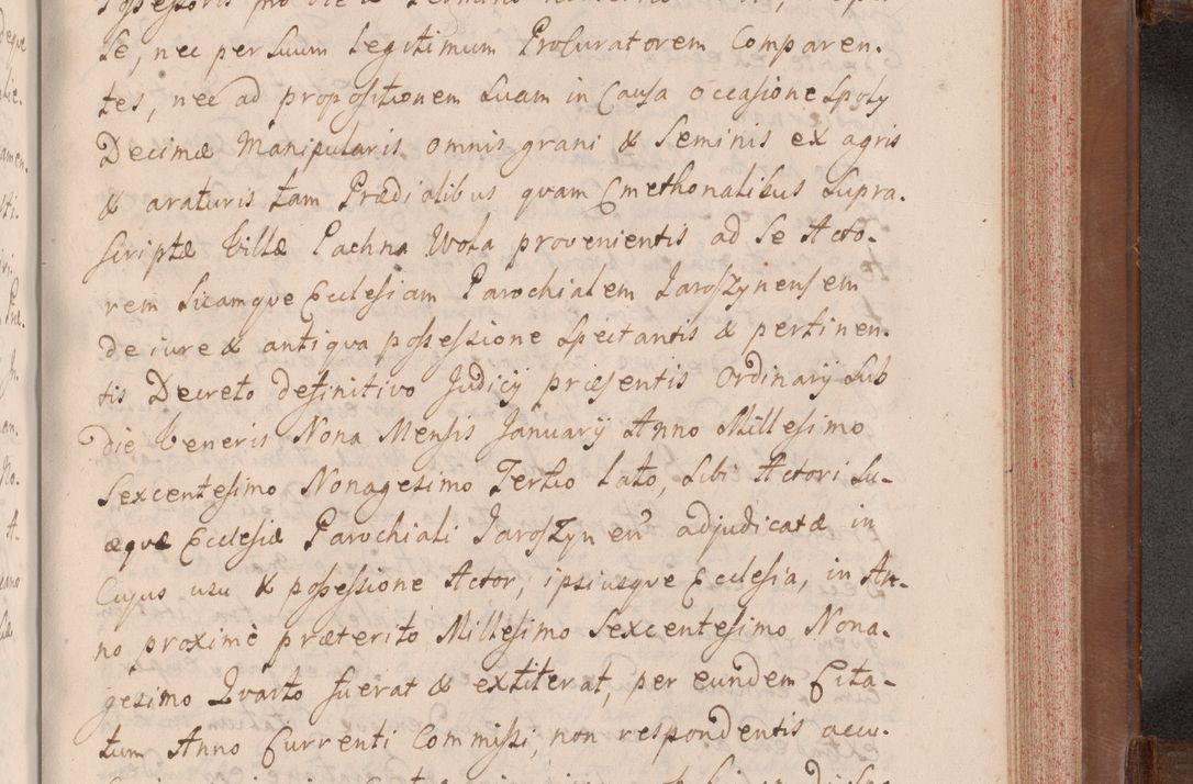 Zdjęcie nr 628 dla obiektu archiwalnego: Volumen VII actorum episcopalium Joannis Małachowski, episcopi Cracoviensis, ducis Severiae de anno 1694 - 1696, quorum index ad finem videatur