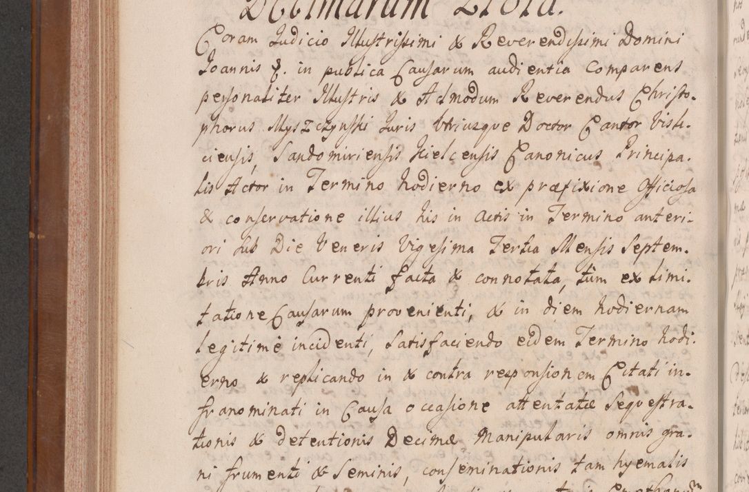 Zdjęcie nr 615 dla obiektu archiwalnego: Volumen VII actorum episcopalium Joannis Małachowski, episcopi Cracoviensis, ducis Severiae de anno 1694 - 1696, quorum index ad finem videatur