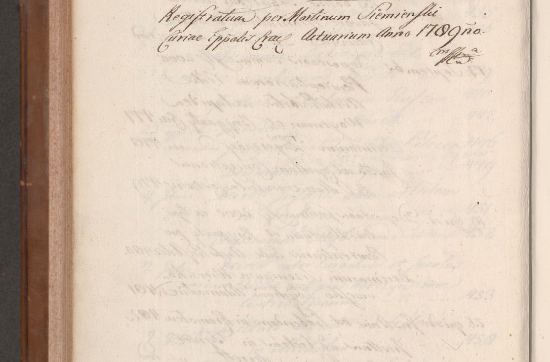 Zdjęcie nr 1026 dla obiektu archiwalnego: Volumen VII actorum episcopalium Joannis Małachowski, episcopi Cracoviensis, ducis Severiae de anno 1694 - 1696, quorum index ad finem videatur