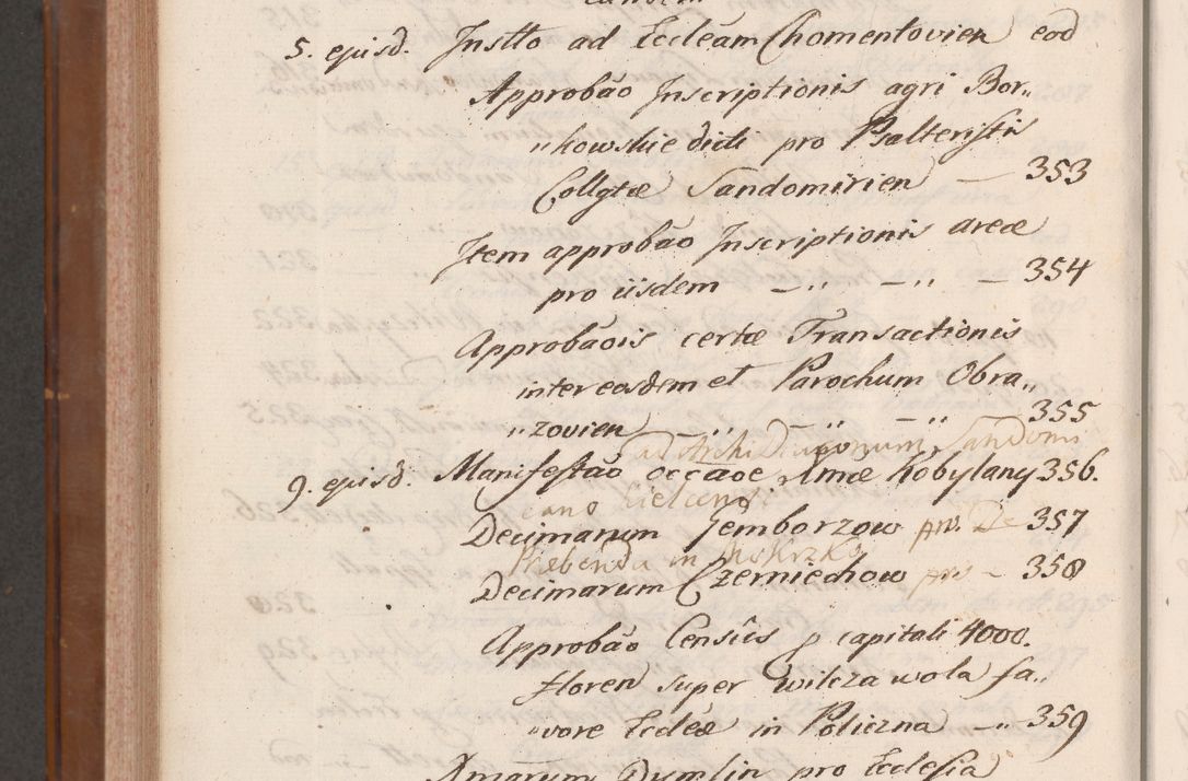 Zdjęcie nr 1022 dla obiektu archiwalnego: Volumen VII actorum episcopalium Joannis Małachowski, episcopi Cracoviensis, ducis Severiae de anno 1694 - 1696, quorum index ad finem videatur