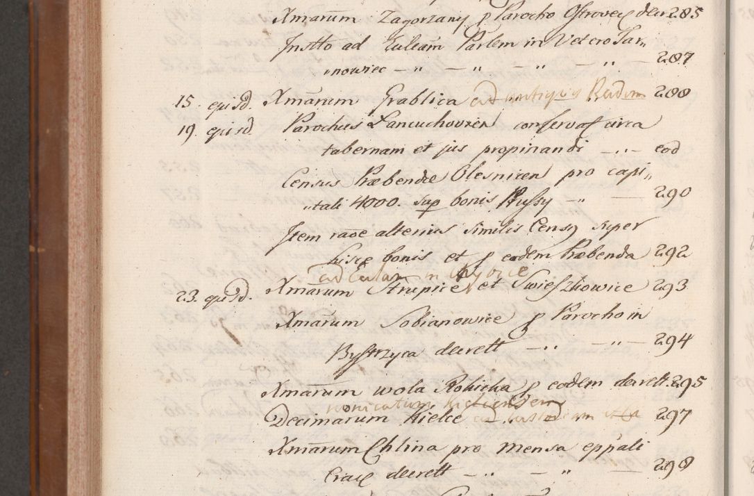 Zdjęcie nr 1020 dla obiektu archiwalnego: Volumen VII actorum episcopalium Joannis Małachowski, episcopi Cracoviensis, ducis Severiae de anno 1694 - 1696, quorum index ad finem videatur