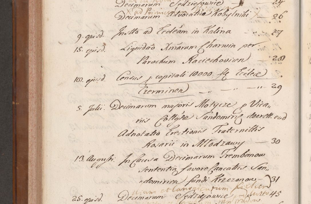 Zdjęcie nr 1012 dla obiektu archiwalnego: Volumen VII actorum episcopalium Joannis Małachowski, episcopi Cracoviensis, ducis Severiae de anno 1694 - 1696, quorum index ad finem videatur