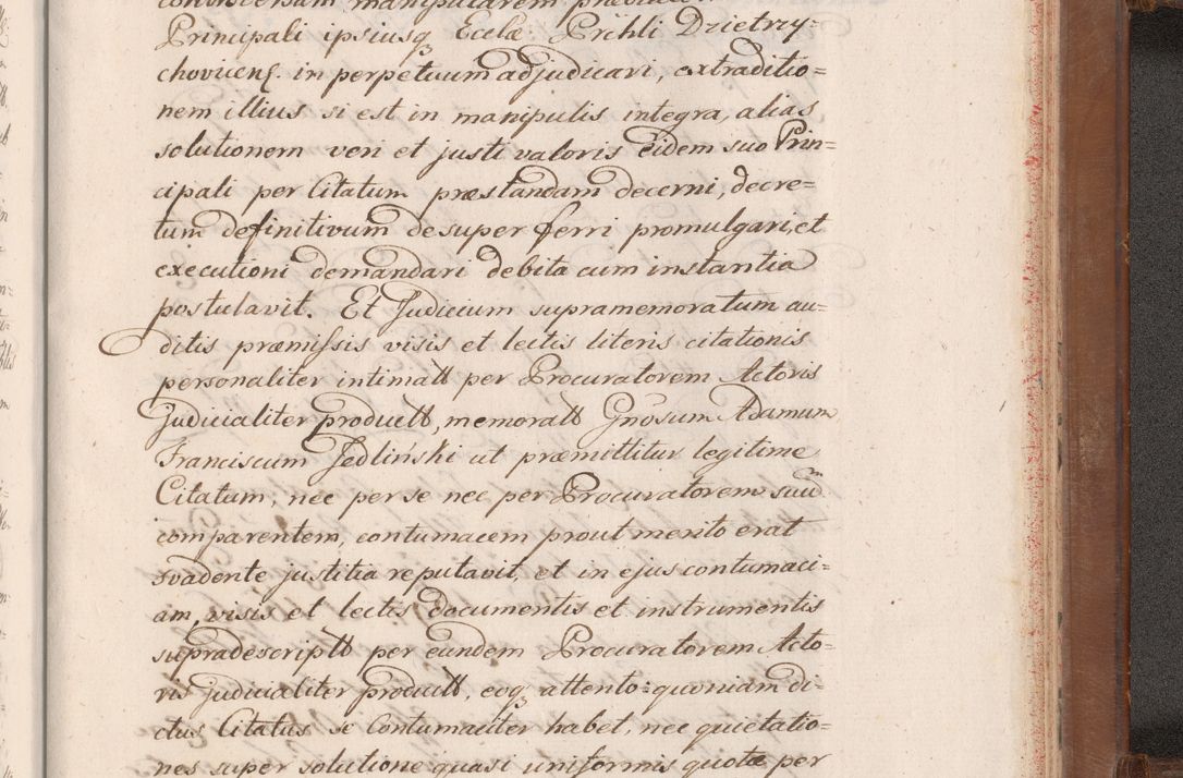 Zdjęcie nr 1001 dla obiektu archiwalnego: Volumen VII actorum episcopalium Joannis Małachowski, episcopi Cracoviensis, ducis Severiae de anno 1694 - 1696, quorum index ad finem videatur
