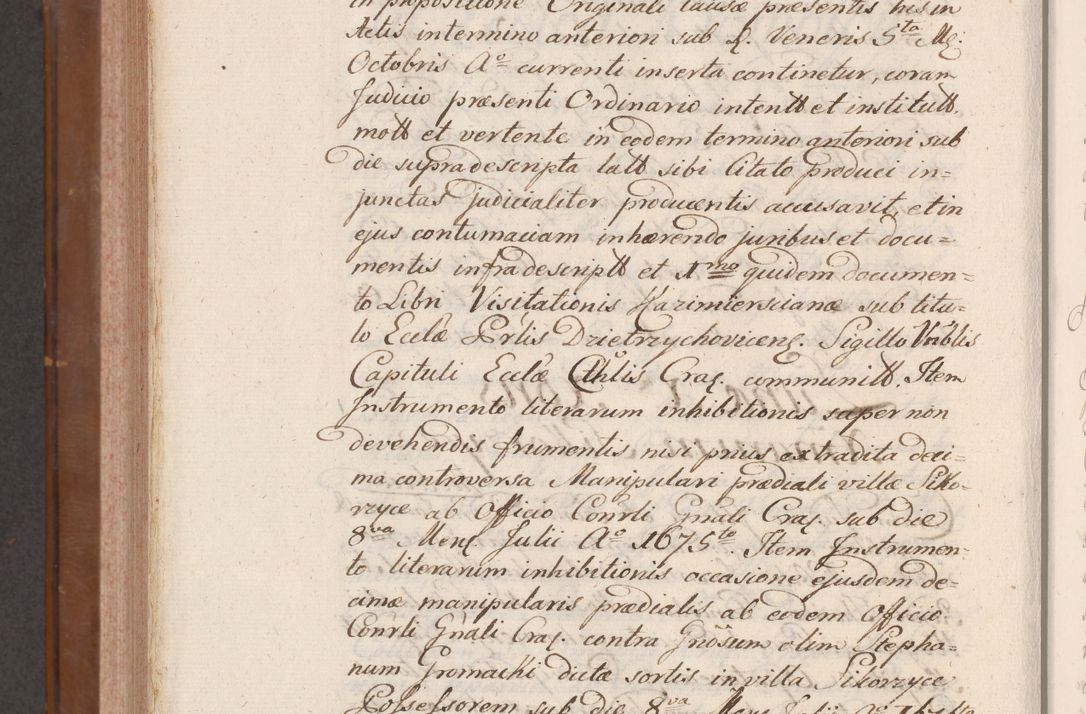 Zdjęcie nr 1000 dla obiektu archiwalnego: Volumen VII actorum episcopalium Joannis Małachowski, episcopi Cracoviensis, ducis Severiae de anno 1694 - 1696, quorum index ad finem videatur