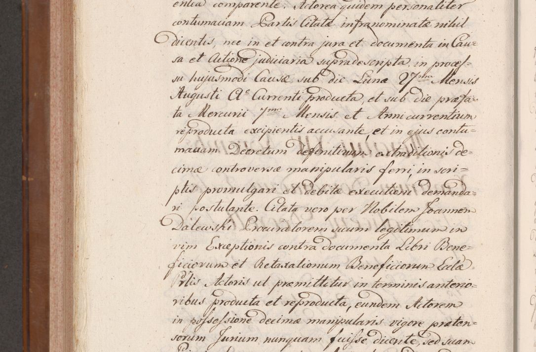Zdjęcie nr 996 dla obiektu archiwalnego: Volumen VII actorum episcopalium Joannis Małachowski, episcopi Cracoviensis, ducis Severiae de anno 1694 - 1696, quorum index ad finem videatur