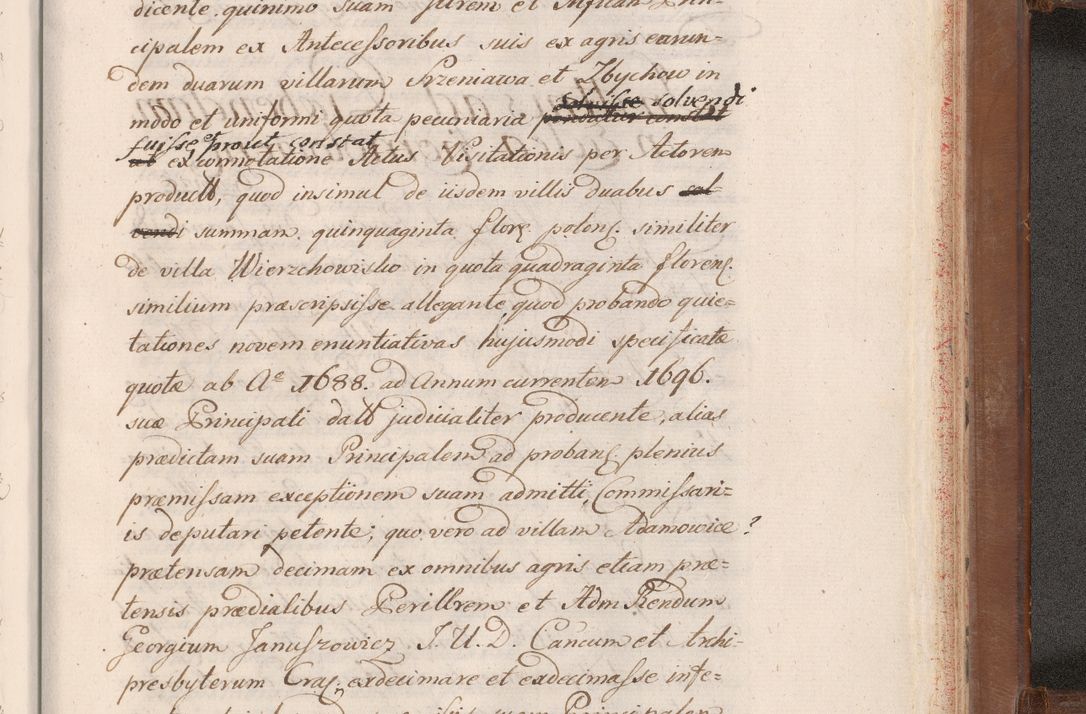 Zdjęcie nr 987 dla obiektu archiwalnego: Volumen VII actorum episcopalium Joannis Małachowski, episcopi Cracoviensis, ducis Severiae de anno 1694 - 1696, quorum index ad finem videatur