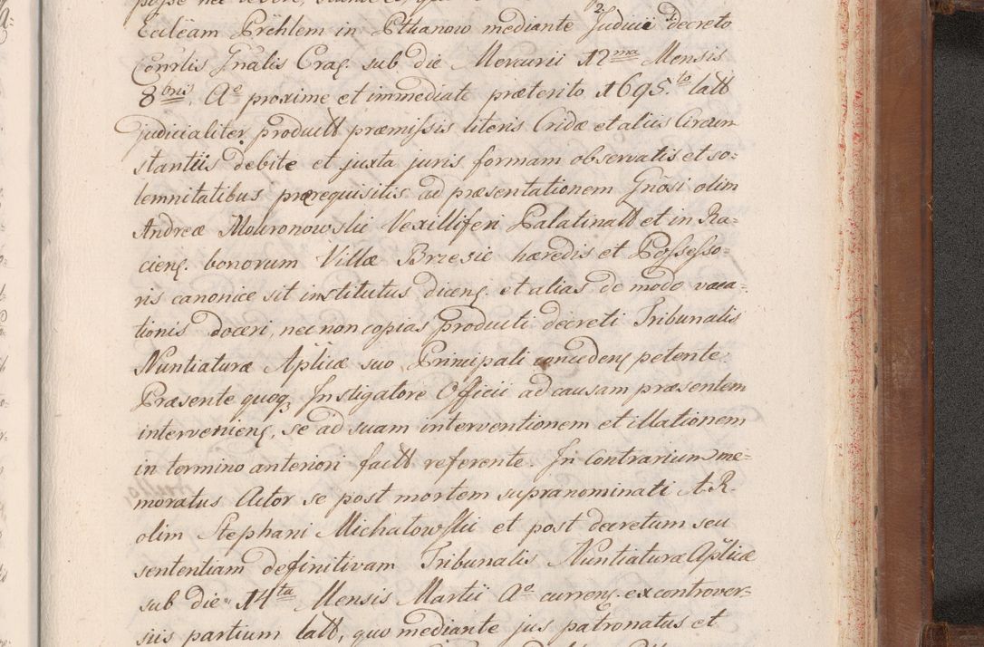 Zdjęcie nr 983 dla obiektu archiwalnego: Volumen VII actorum episcopalium Joannis Małachowski, episcopi Cracoviensis, ducis Severiae de anno 1694 - 1696, quorum index ad finem videatur