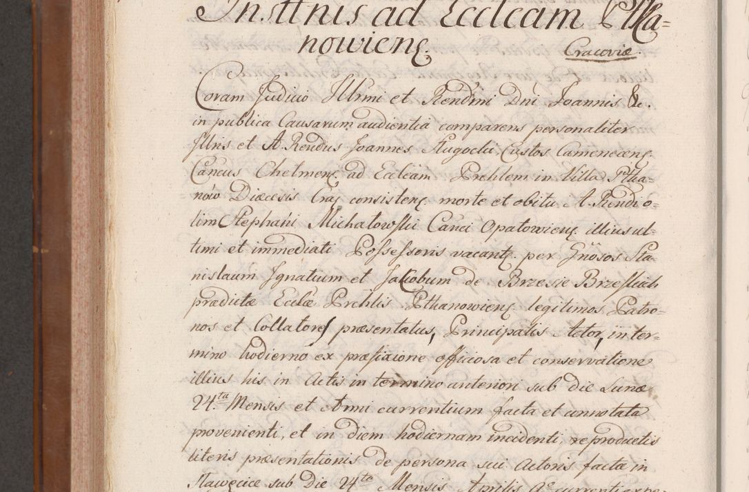 Zdjęcie nr 982 dla obiektu archiwalnego: Volumen VII actorum episcopalium Joannis Małachowski, episcopi Cracoviensis, ducis Severiae de anno 1694 - 1696, quorum index ad finem videatur