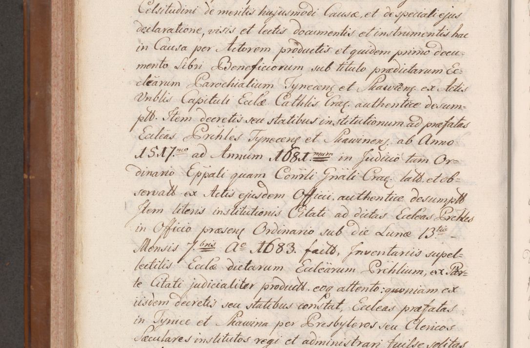 Zdjęcie nr 980 dla obiektu archiwalnego: Volumen VII actorum episcopalium Joannis Małachowski, episcopi Cracoviensis, ducis Severiae de anno 1694 - 1696, quorum index ad finem videatur