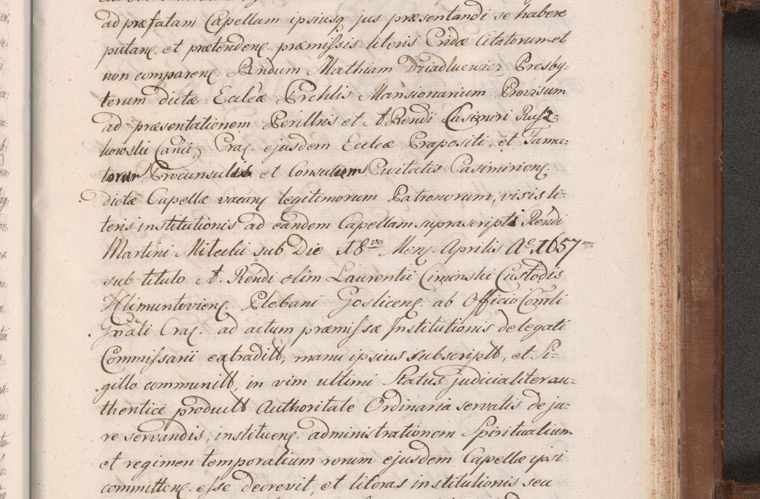 Zdjęcie nr 973 dla obiektu archiwalnego: Volumen VII actorum episcopalium Joannis Małachowski, episcopi Cracoviensis, ducis Severiae de anno 1694 - 1696, quorum index ad finem videatur