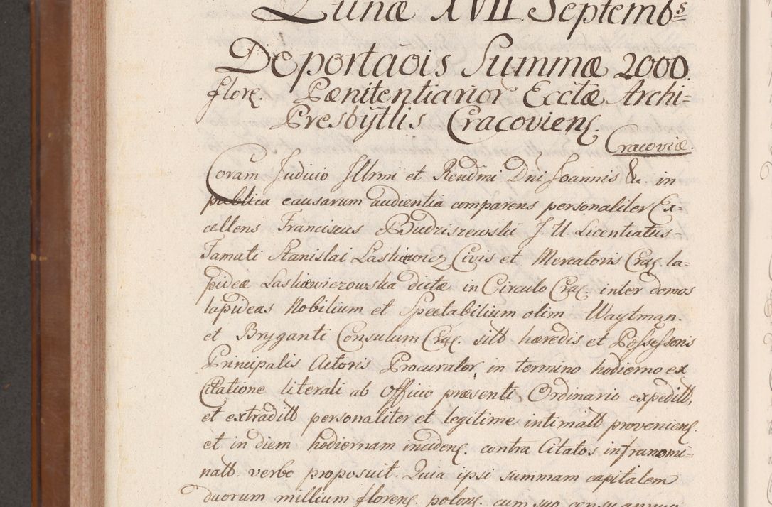 Zdjęcie nr 968 dla obiektu archiwalnego: Volumen VII actorum episcopalium Joannis Małachowski, episcopi Cracoviensis, ducis Severiae de anno 1694 - 1696, quorum index ad finem videatur