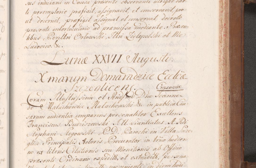 Zdjęcie nr 959 dla obiektu archiwalnego: Volumen VII actorum episcopalium Joannis Małachowski, episcopi Cracoviensis, ducis Severiae de anno 1694 - 1696, quorum index ad finem videatur