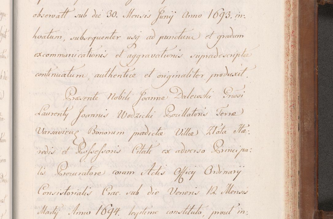 Zdjęcie nr 957 dla obiektu archiwalnego: Volumen VII actorum episcopalium Joannis Małachowski, episcopi Cracoviensis, ducis Severiae de anno 1694 - 1696, quorum index ad finem videatur