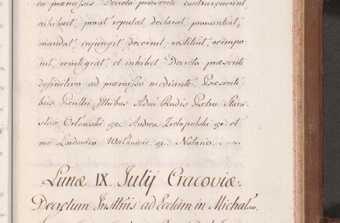 Zdjęcie nr 928 dla obiektu archiwalnego: Volumen VII actorum episcopalium Joannis Małachowski, episcopi Cracoviensis, ducis Severiae de anno 1694 - 1696, quorum index ad finem videatur