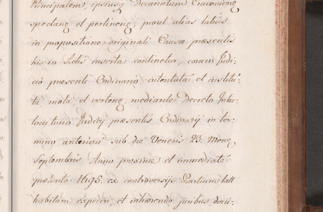 Zdjęcie nr 912 dla obiektu archiwalnego: Volumen VII actorum episcopalium Joannis Małachowski, episcopi Cracoviensis, ducis Severiae de anno 1694 - 1696, quorum index ad finem videatur