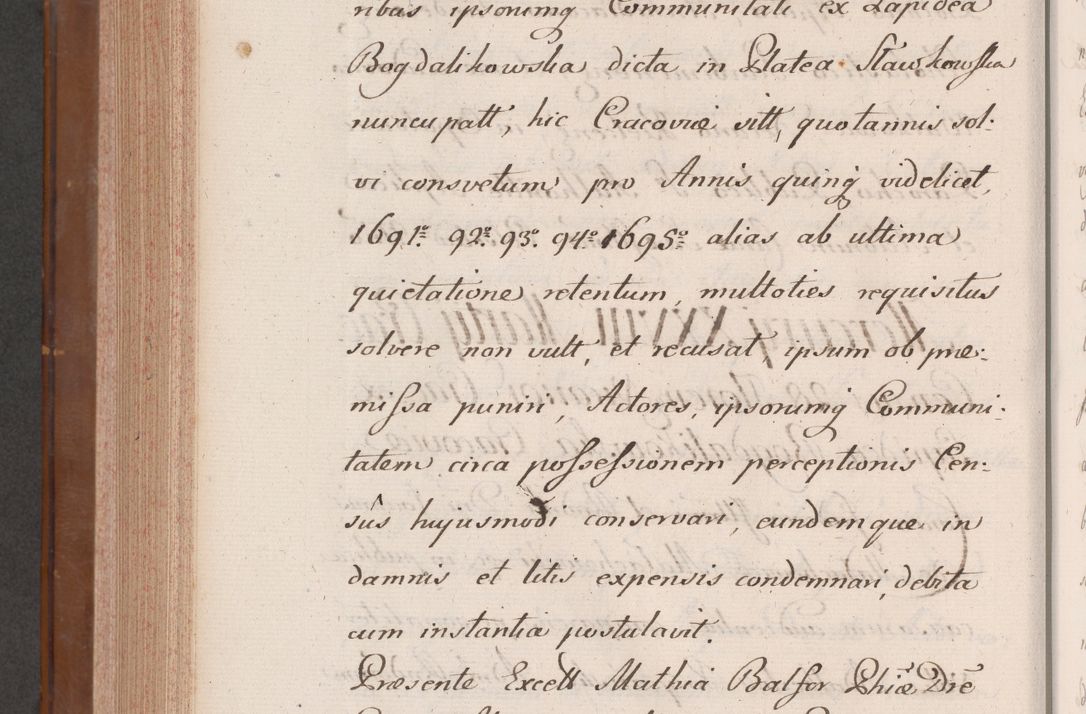 Zdjęcie nr 869 dla obiektu archiwalnego: Volumen VII actorum episcopalium Joannis Małachowski, episcopi Cracoviensis, ducis Severiae de anno 1694 - 1696, quorum index ad finem videatur