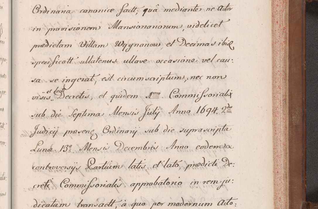 Zdjęcie nr 866 dla obiektu archiwalnego: Volumen VII actorum episcopalium Joannis Małachowski, episcopi Cracoviensis, ducis Severiae de anno 1694 - 1696, quorum index ad finem videatur