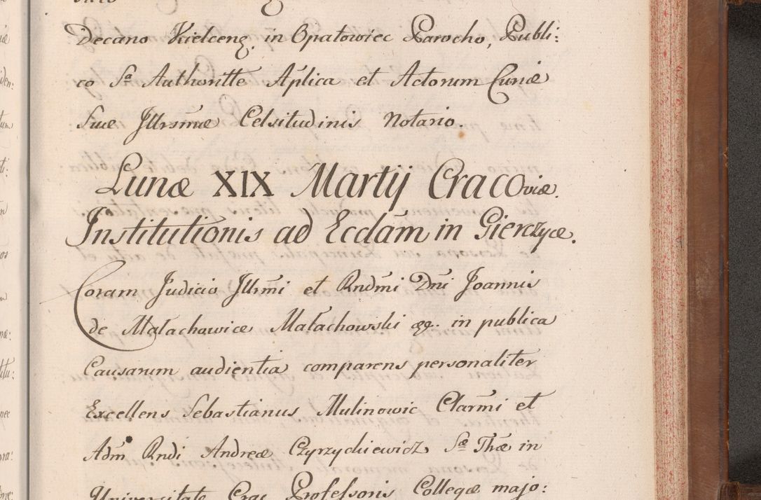 Zdjęcie nr 842 dla obiektu archiwalnego: Volumen VII actorum episcopalium Joannis Małachowski, episcopi Cracoviensis, ducis Severiae de anno 1694 - 1696, quorum index ad finem videatur