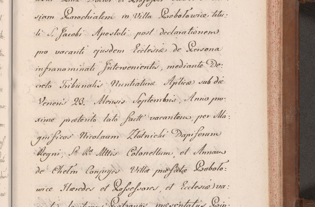 Zdjęcie nr 838 dla obiektu archiwalnego: Volumen VII actorum episcopalium Joannis Małachowski, episcopi Cracoviensis, ducis Severiae de anno 1694 - 1696, quorum index ad finem videatur