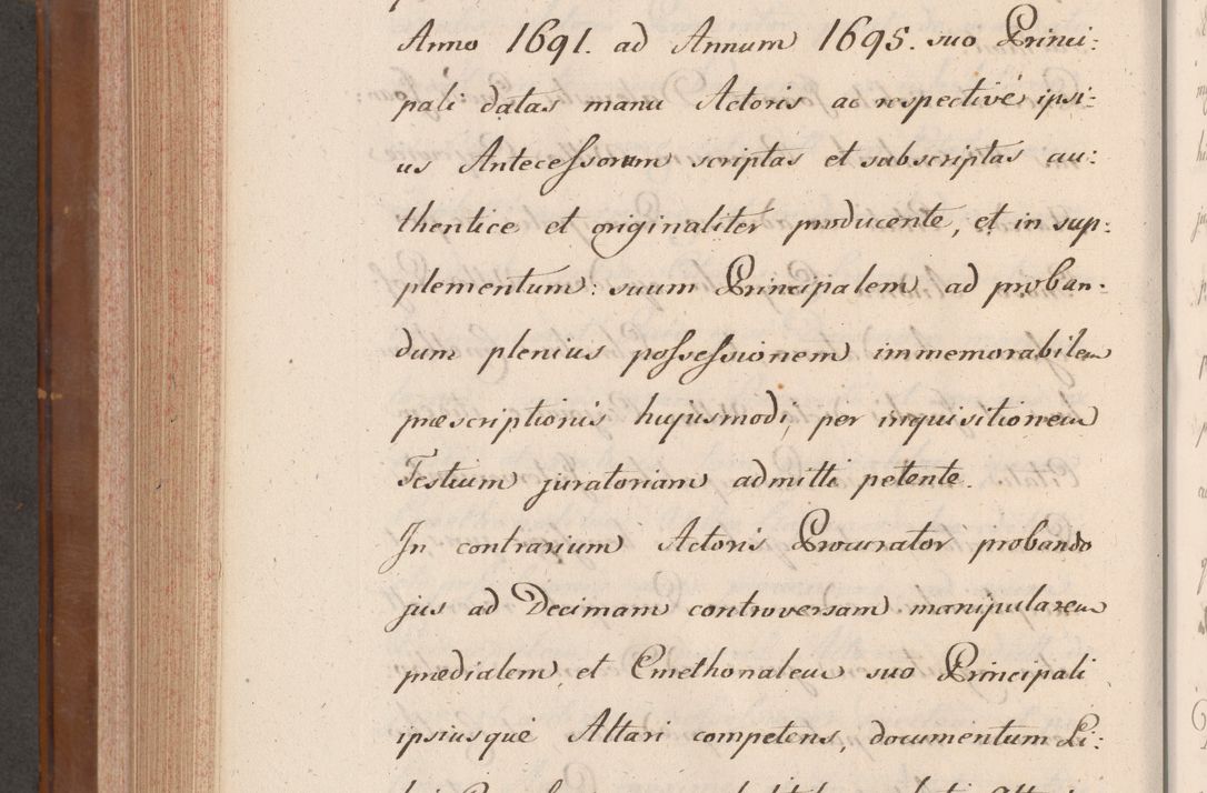 Zdjęcie nr 831 dla obiektu archiwalnego: Volumen VII actorum episcopalium Joannis Małachowski, episcopi Cracoviensis, ducis Severiae de anno 1694 - 1696, quorum index ad finem videatur
