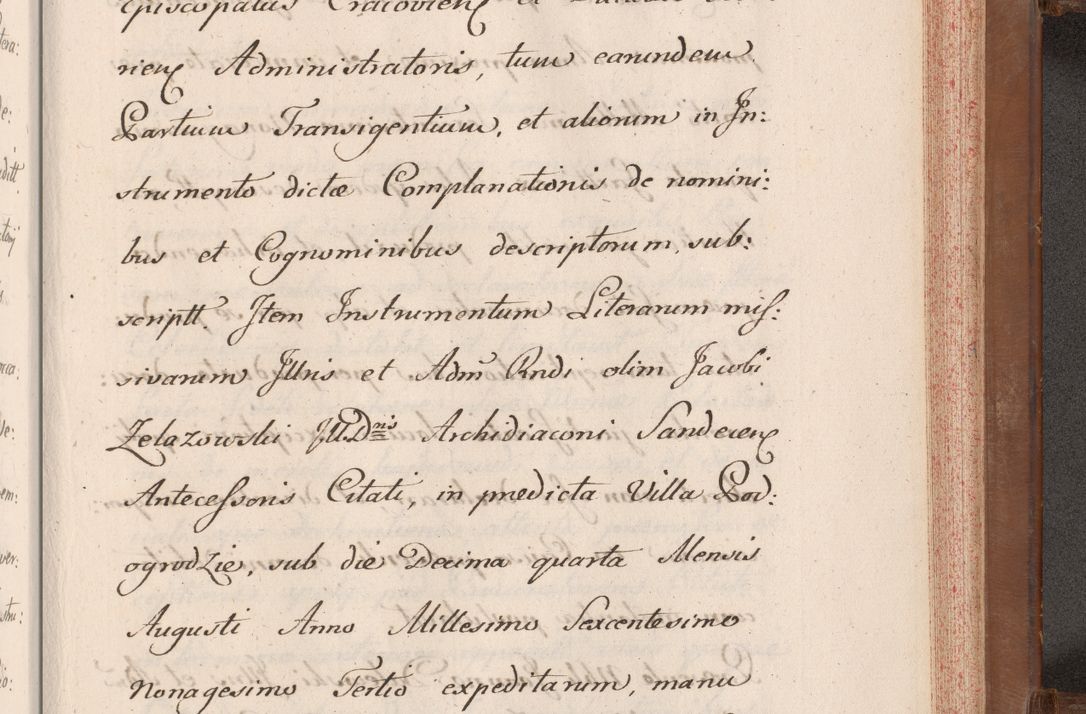 Zdjęcie nr 822 dla obiektu archiwalnego: Volumen VII actorum episcopalium Joannis Małachowski, episcopi Cracoviensis, ducis Severiae de anno 1694 - 1696, quorum index ad finem videatur