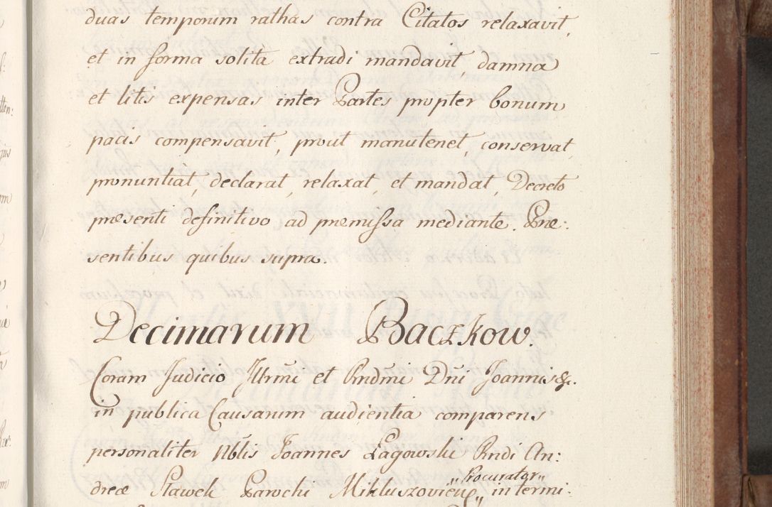 Zdjęcie nr 199 dla obiektu archiwalnego: Volumen VI actorum episcopalium R. D. Joannis Małachowski, episcopi Cracoviensis, ducis Severiae de anno 1692 et 1693, quorum index ad finem videatur