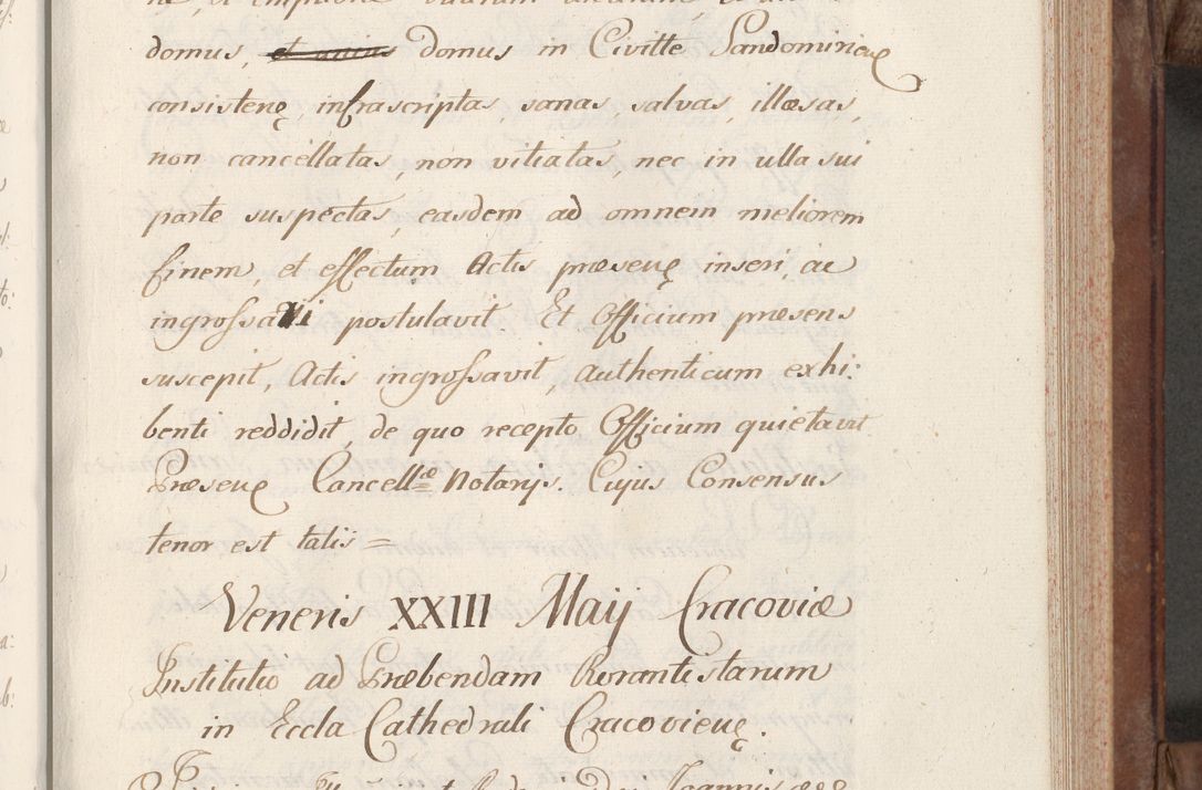 Zdjęcie nr 167 dla obiektu archiwalnego: Volumen VI actorum episcopalium R. D. Joannis Małachowski, episcopi Cracoviensis, ducis Severiae de anno 1692 et 1693, quorum index ad finem videatur