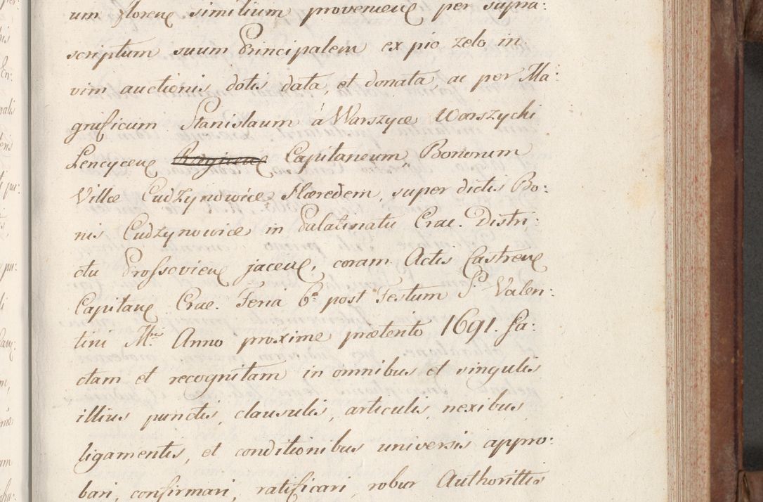 Zdjęcie nr 151 dla obiektu archiwalnego: Volumen VI actorum episcopalium R. D. Joannis Małachowski, episcopi Cracoviensis, ducis Severiae de anno 1692 et 1693, quorum index ad finem videatur