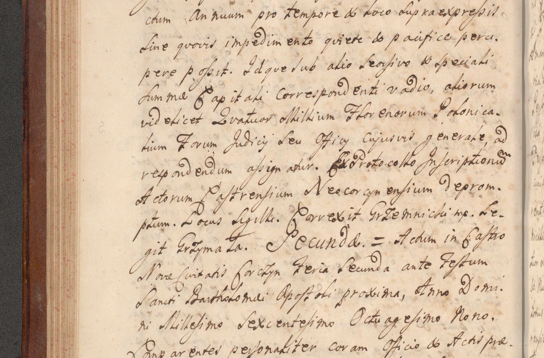 Zdjęcie nr 110 dla obiektu archiwalnego: Volumen VI actorum episcopalium R. D. Joannis Małachowski, episcopi Cracoviensis, ducis Severiae de anno 1692 et 1693, quorum index ad finem videatur