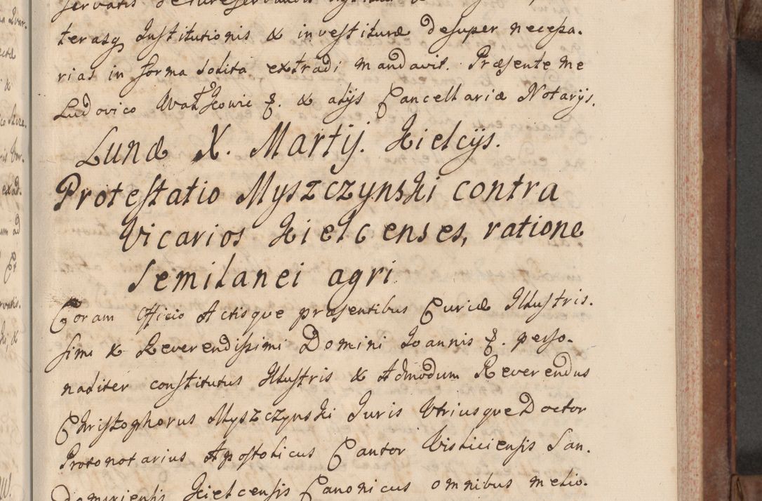 Zdjęcie nr 81 dla obiektu archiwalnego: Volumen VI actorum episcopalium R. D. Joannis Małachowski, episcopi Cracoviensis, ducis Severiae de anno 1692 et 1693, quorum index ad finem videatur