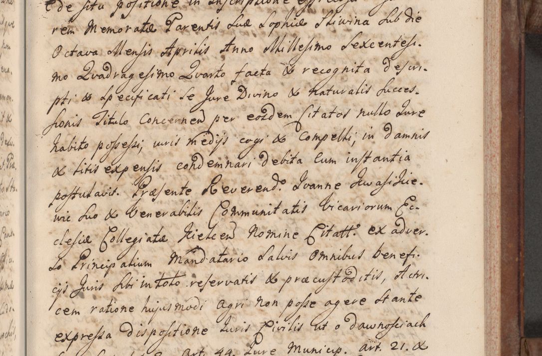 Zdjęcie nr 45 dla obiektu archiwalnego: Volumen VI actorum episcopalium R. D. Joannis Małachowski, episcopi Cracoviensis, ducis Severiae de anno 1692 et 1693, quorum index ad finem videatur