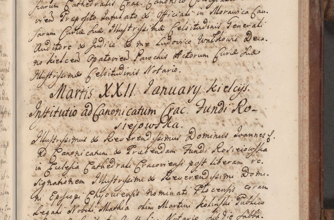 Zdjęcie nr 43 dla obiektu archiwalnego: Volumen VI actorum episcopalium R. D. Joannis Małachowski, episcopi Cracoviensis, ducis Severiae de anno 1692 et 1693, quorum index ad finem videatur