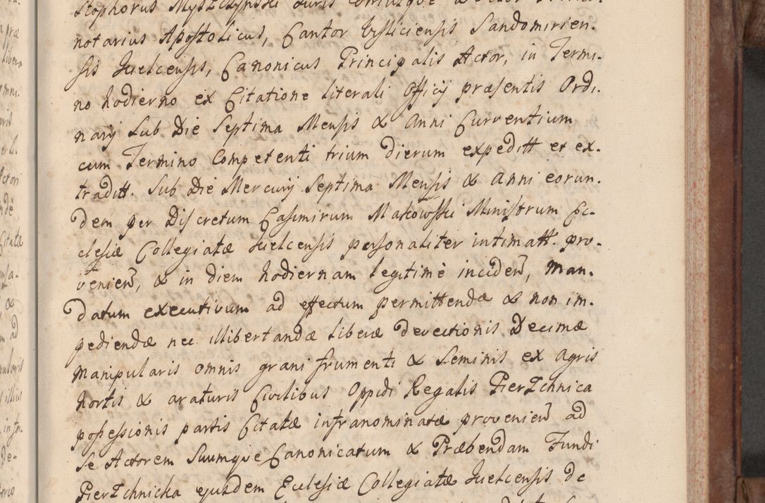 Zdjęcie nr 35 dla obiektu archiwalnego: Volumen VI actorum episcopalium R. D. Joannis Małachowski, episcopi Cracoviensis, ducis Severiae de anno 1692 et 1693, quorum index ad finem videatur
