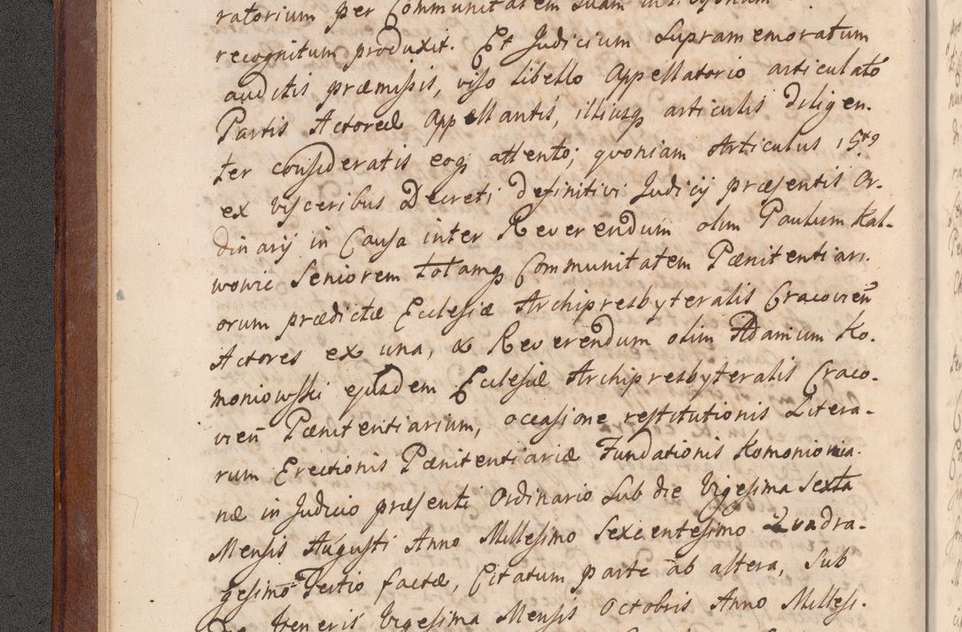 Zdjęcie nr 18 dla obiektu archiwalnego: Volumen VI actorum episcopalium R. D. Joannis Małachowski, episcopi Cracoviensis, ducis Severiae de anno 1692 et 1693, quorum index ad finem videatur