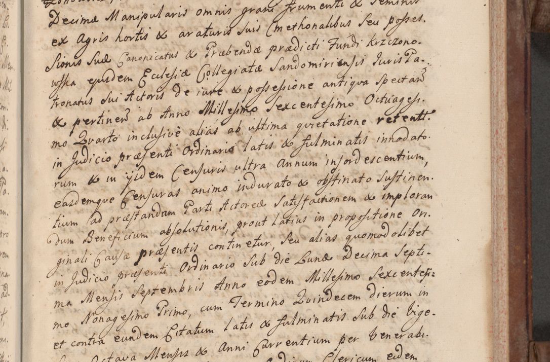 Zdjęcie nr 13 dla obiektu archiwalnego: Volumen VI actorum episcopalium R. D. Joannis Małachowski, episcopi Cracoviensis, ducis Severiae de anno 1692 et 1693, quorum index ad finem videatur