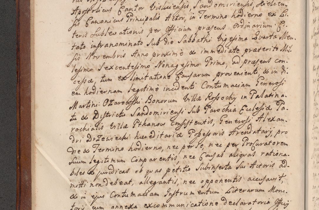 Zdjęcie nr 12 dla obiektu archiwalnego: Volumen VI actorum episcopalium R. D. Joannis Małachowski, episcopi Cracoviensis, ducis Severiae de anno 1692 et 1693, quorum index ad finem videatur