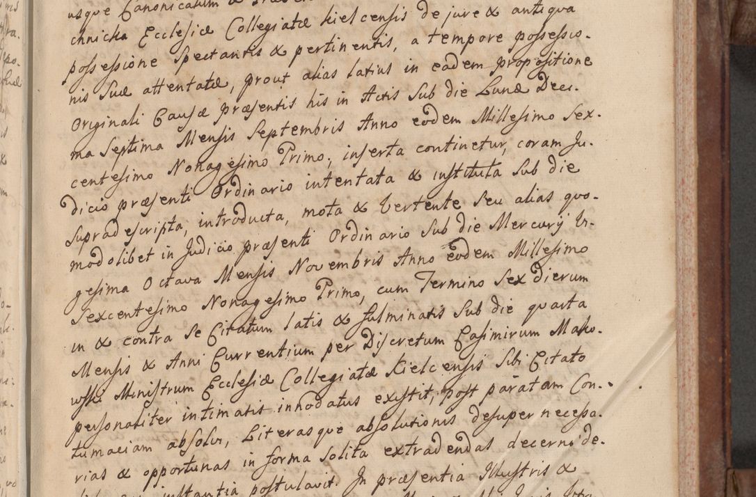 Zdjęcie nr 9 dla obiektu archiwalnego: Volumen VI actorum episcopalium R. D. Joannis Małachowski, episcopi Cracoviensis, ducis Severiae de anno 1692 et 1693, quorum index ad finem videatur