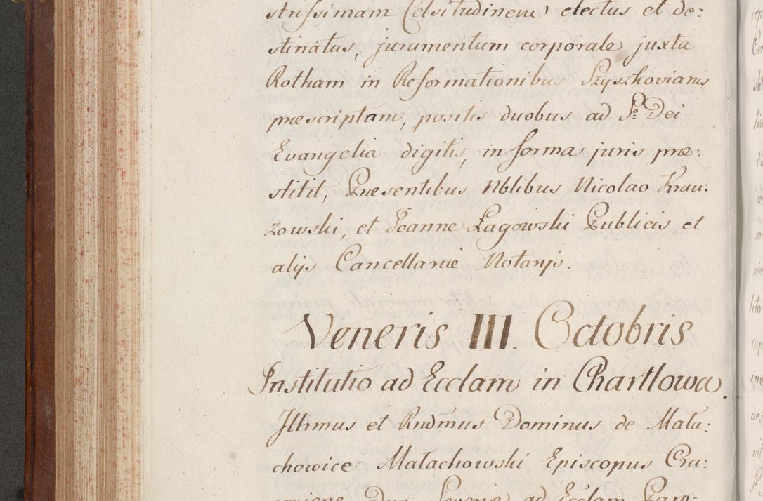 Zdjęcie nr 382 dla obiektu archiwalnego: Volumen VI actorum episcopalium R. D. Joannis Małachowski, episcopi Cracoviensis, ducis Severiae de anno 1692 et 1693, quorum index ad finem videatur