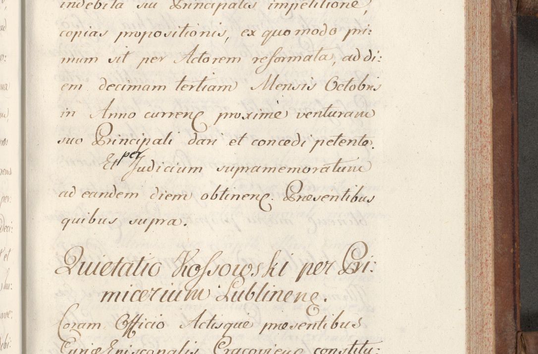 Zdjęcie nr 379 dla obiektu archiwalnego: Volumen VI actorum episcopalium R. D. Joannis Małachowski, episcopi Cracoviensis, ducis Severiae de anno 1692 et 1693, quorum index ad finem videatur