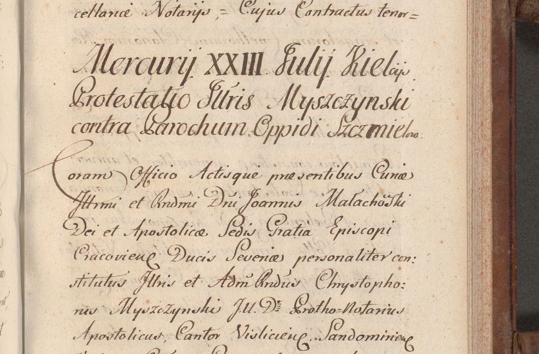 Zdjęcie nr 293 dla obiektu archiwalnego: Volumen VI actorum episcopalium R. D. Joannis Małachowski, episcopi Cracoviensis, ducis Severiae de anno 1692 et 1693, quorum index ad finem videatur