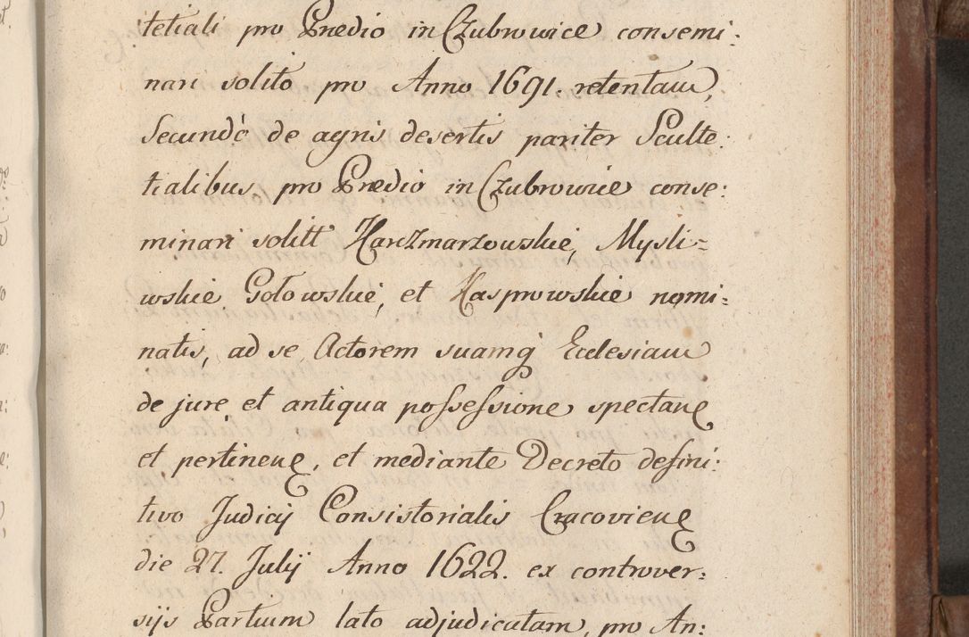 Zdjęcie nr 269 dla obiektu archiwalnego: Volumen VI actorum episcopalium R. D. Joannis Małachowski, episcopi Cracoviensis, ducis Severiae de anno 1692 et 1693, quorum index ad finem videatur