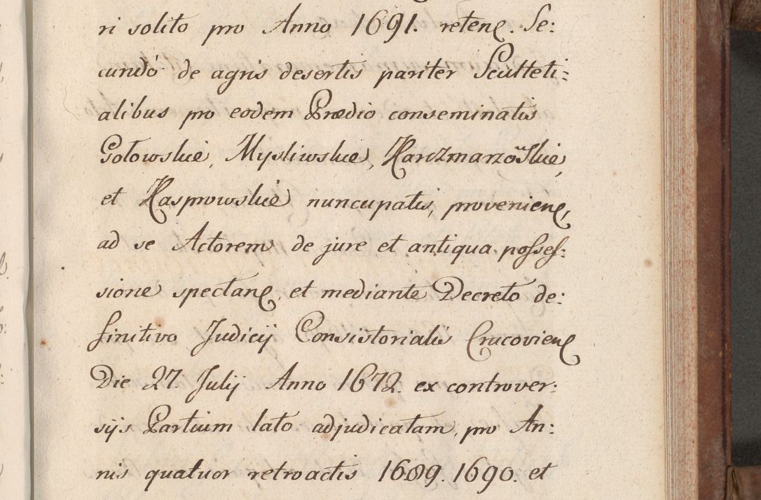 Zdjęcie nr 253 dla obiektu archiwalnego: Volumen VI actorum episcopalium R. D. Joannis Małachowski, episcopi Cracoviensis, ducis Severiae de anno 1692 et 1693, quorum index ad finem videatur