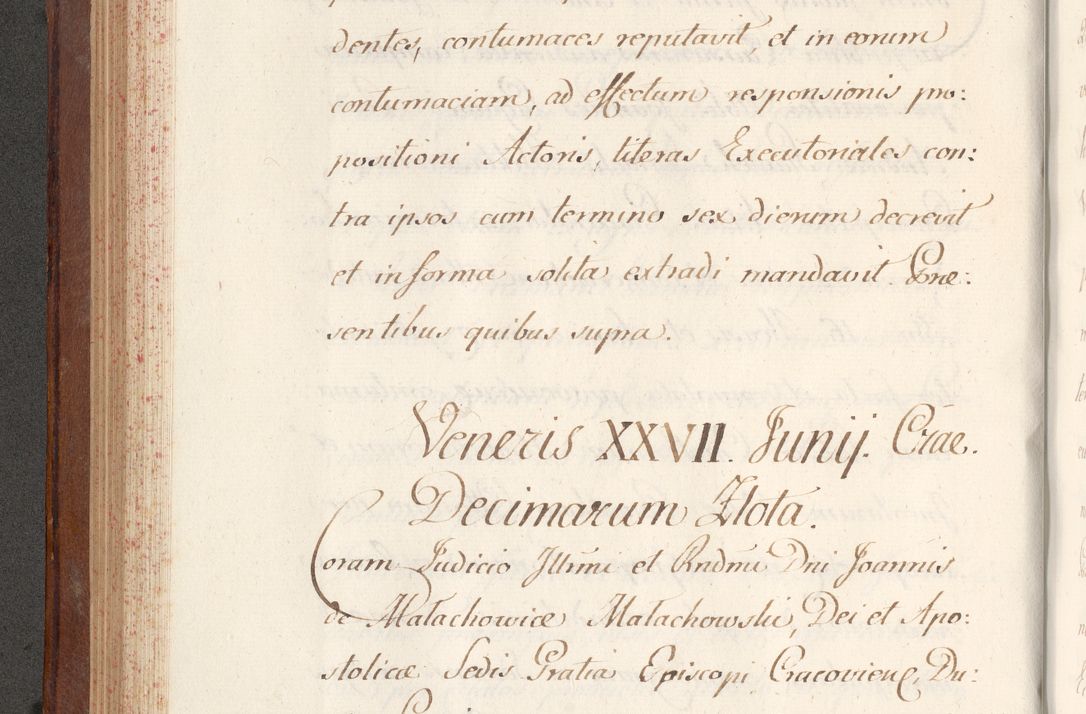 Zdjęcie nr 244 dla obiektu archiwalnego: Volumen VI actorum episcopalium R. D. Joannis Małachowski, episcopi Cracoviensis, ducis Severiae de anno 1692 et 1693, quorum index ad finem videatur