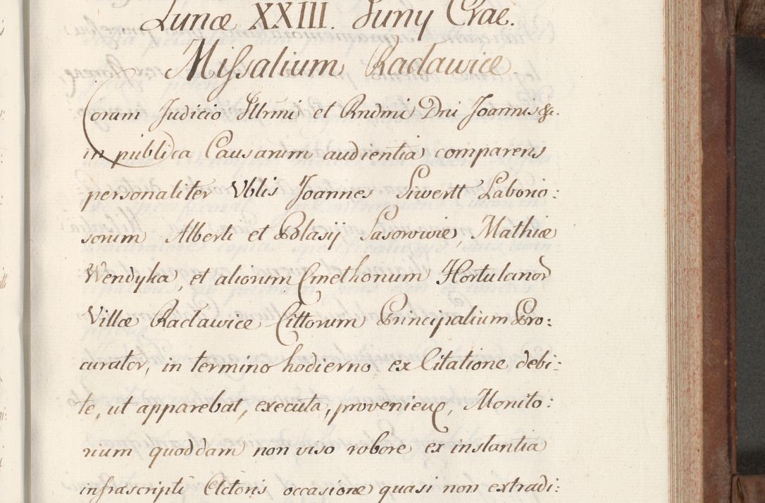 Zdjęcie nr 229 dla obiektu archiwalnego: Volumen VI actorum episcopalium R. D. Joannis Małachowski, episcopi Cracoviensis, ducis Severiae de anno 1692 et 1693, quorum index ad finem videatur