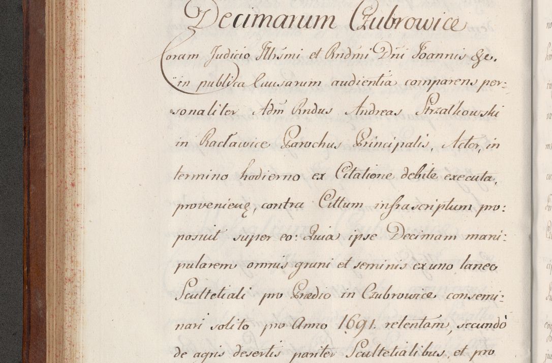 Zdjęcie nr 206 dla obiektu archiwalnego: Volumen VI actorum episcopalium R. D. Joannis Małachowski, episcopi Cracoviensis, ducis Severiae de anno 1692 et 1693, quorum index ad finem videatur
